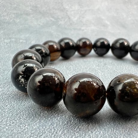 ネパール産🇳🇵ヒマラヤドラバイトトルマリン ブレスレット11~12mm内径16/Nepal Himalayan dravite tourmaline Bracelet