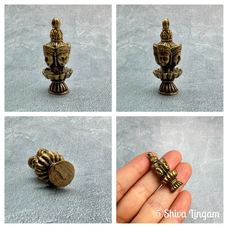 ミニ仏像【C】Mini Statue"Ganesha/Shiva Lingam"