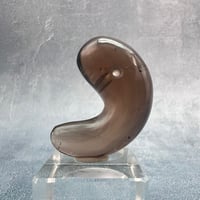 【ガウリシャンカール産】天然ヒマラヤスモーキークォーツ"手磨き加工"勾玉ビーズ①/Gaurishankar Himalayan Smoky Quartz Magatama Beads