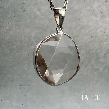 【ガウリシャンカール産】スモーキークォーツ "六芒星" シルバー925ペンダントトップ［A］/Gaurishankar Smorky Quartz Hexagram Pendant