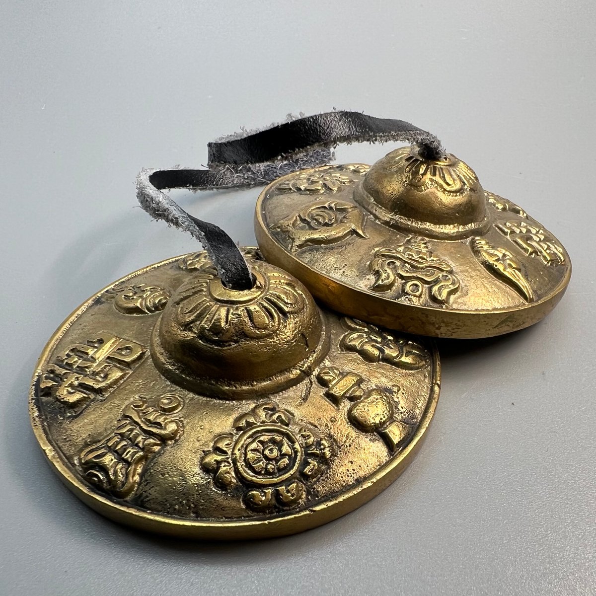 ティンシャ】アスタマンガル(約6.5cm)/Tingsha Ashtamangala🇳🇵ma