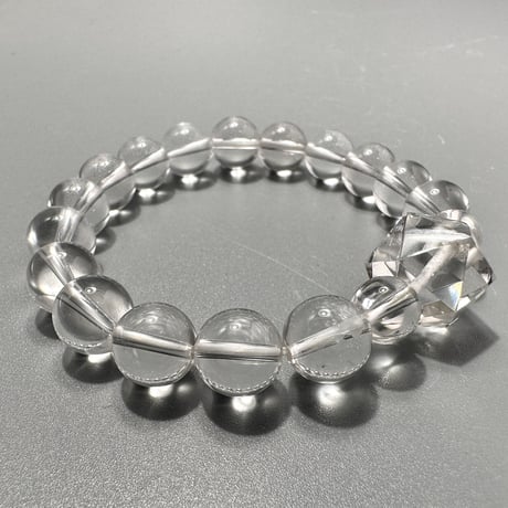 【ガネッシュヒマール産】天然ヒマラヤ水晶デザインブレスレット 内径15/GaneshHimal Design Bracelet