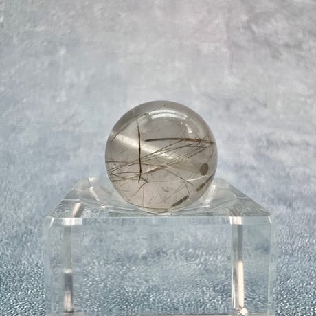 【ガネッシュヒマール産】アクチノライトイン天然ヒマラヤ水晶ビーズ⑤/Ganesh Himal Actinolite in Himalayan Quartz beads