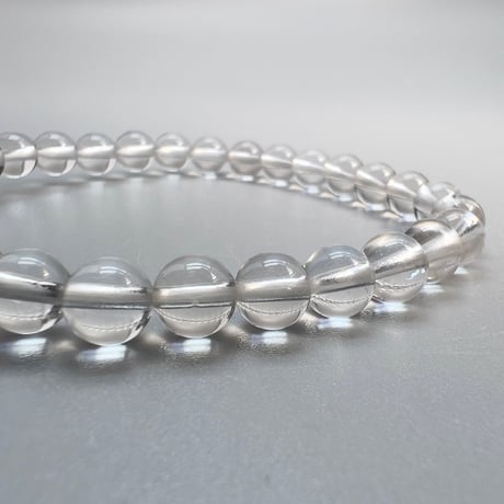 ハイクオリティー【ガネッシュヒマール産】天然ヒマラヤ水晶 デザインブレスレット/High Qualit Ganesh Himal Himalayan Quartz Design Bracelet