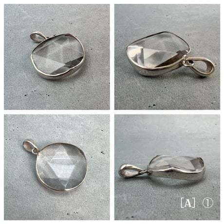 【ガウリシャンカール産】スモーキークォーツ "六芒星" シルバー925ペンダントトップ［A］/Gaurishankar Smorky Quartz Hexagram Pendant