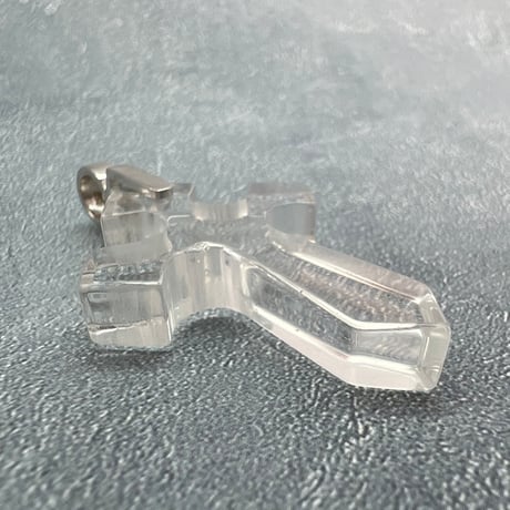 【ガネッシュヒマール産】天然ヒマラヤ水晶クロスペンダントトップ①/Ganesh Himal Himalayan Quartz Cross Pendant Top