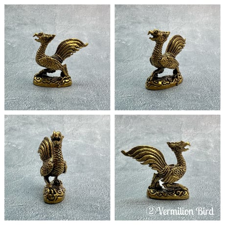 真鍮製ミニ置物【縁起物】A/Brass Mini Statue "Good luck charm"