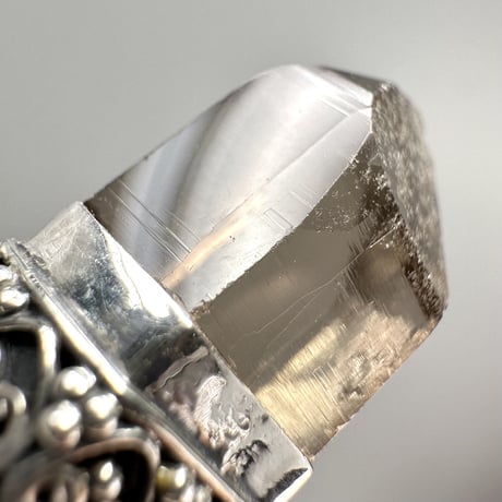 【ガウリシャンカール産】天然ヒマラヤスモーキークォーツ シルバー925ペンダントトップ/GauriShankar Himalayan Smoky Quartz S/V925Pendant Top