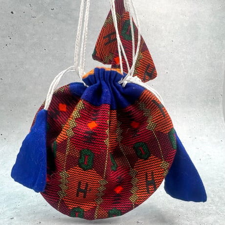"Thaili" handmade in Nepal🇳🇵C-①〜⑧ "タイリ(巾着袋)"ネパール産ハンドメイド