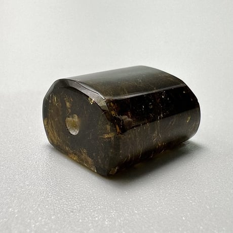 ネパール産ドラバイトトルマリン"手磨き加工"ビーズ⑪/Nepal Dravite Tourmaline Beads