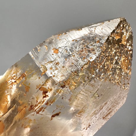 【ガネッシュヒマール産】リモナイトイン天然ヒマラヤ水晶/Ganesh Himal Limonite in Himalayan Quartz