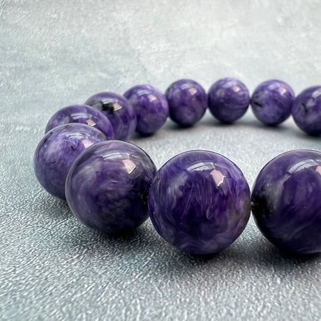 チャロアイトブレスレット14mm内径17cm/Charoite Bracelet