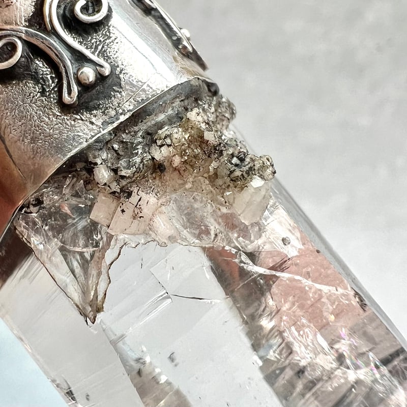 ガネッシュヒマール産水晶ネックレス 浄化アイテム付き ガネッシュヒマール産】天然ヒマラヤ水晶 シルバー925ペンダント