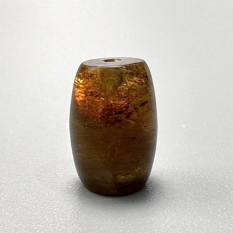ネパール産ドラバイトトルマリン"手磨き加工"樽型ビーズ/Nepal Dravite Tourmaline Barrel Shaped Beads