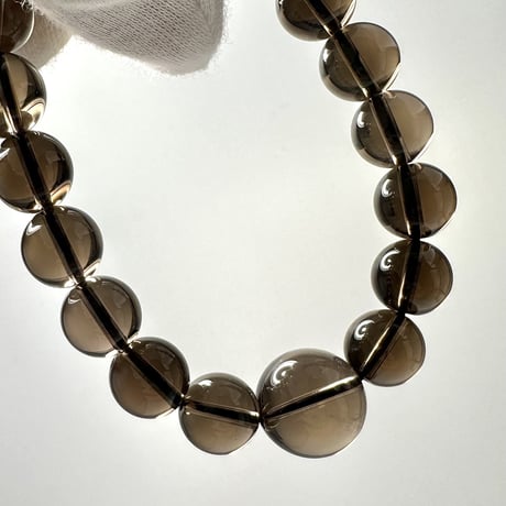 【デザインブレスレット】ガウリシャンカール産天然ヒマラヤスモーキークォーツ/Gaurishankar SmokyQuartz Design Bracelet