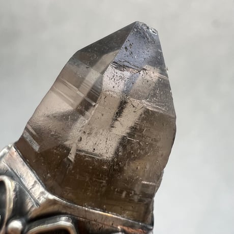 【ガウリシャンカール産】天然ヒマラヤスモーキークォーツ シルバー925ペンダントトップ/GauriShankar Himalayan Smoky Quartz S/V925Pendant Top