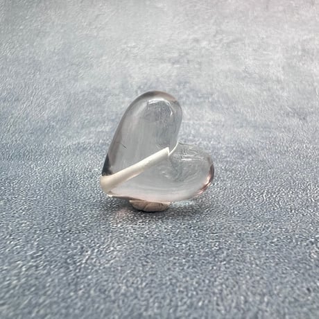 【ガウリシャンカール産】天然ヒマラヤスモーキークォーツ"手磨き加工"ハート型ビーズ②/Gaurishankar Himalayan Smoky Quartz Heart Beads
