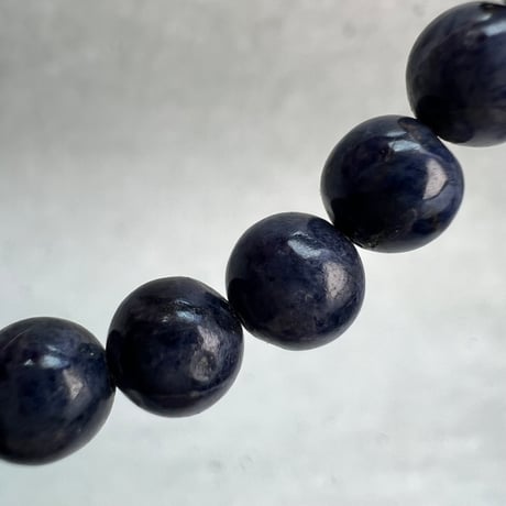 【天然サファイア】ブレスレット(6.8mm内径16cm)①/Sapphire Bracelet