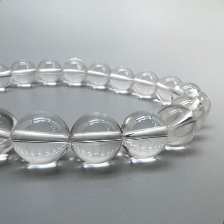 【ハイクオリティー】ガネッシュヒマール産天然ヒマラヤ水晶ブレスレット10mm内径18cm/High Quality Ganesh Himal Himalayan Quartz Bracelet
