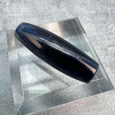 【ハイクオリティ】ネパール産天然ヒマラヤカイヤナイト バレルビーズ①/Nepal﻿ Himalayan Kyanite﻿ Barrel Beads