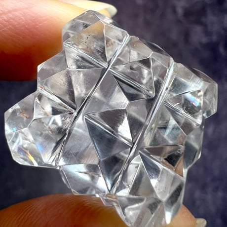 【マニハール産】 天然ヒマラヤ水晶"ピラミッドキューブ"③/Manihar Himalayan Quartz "Pyramid Cube"
