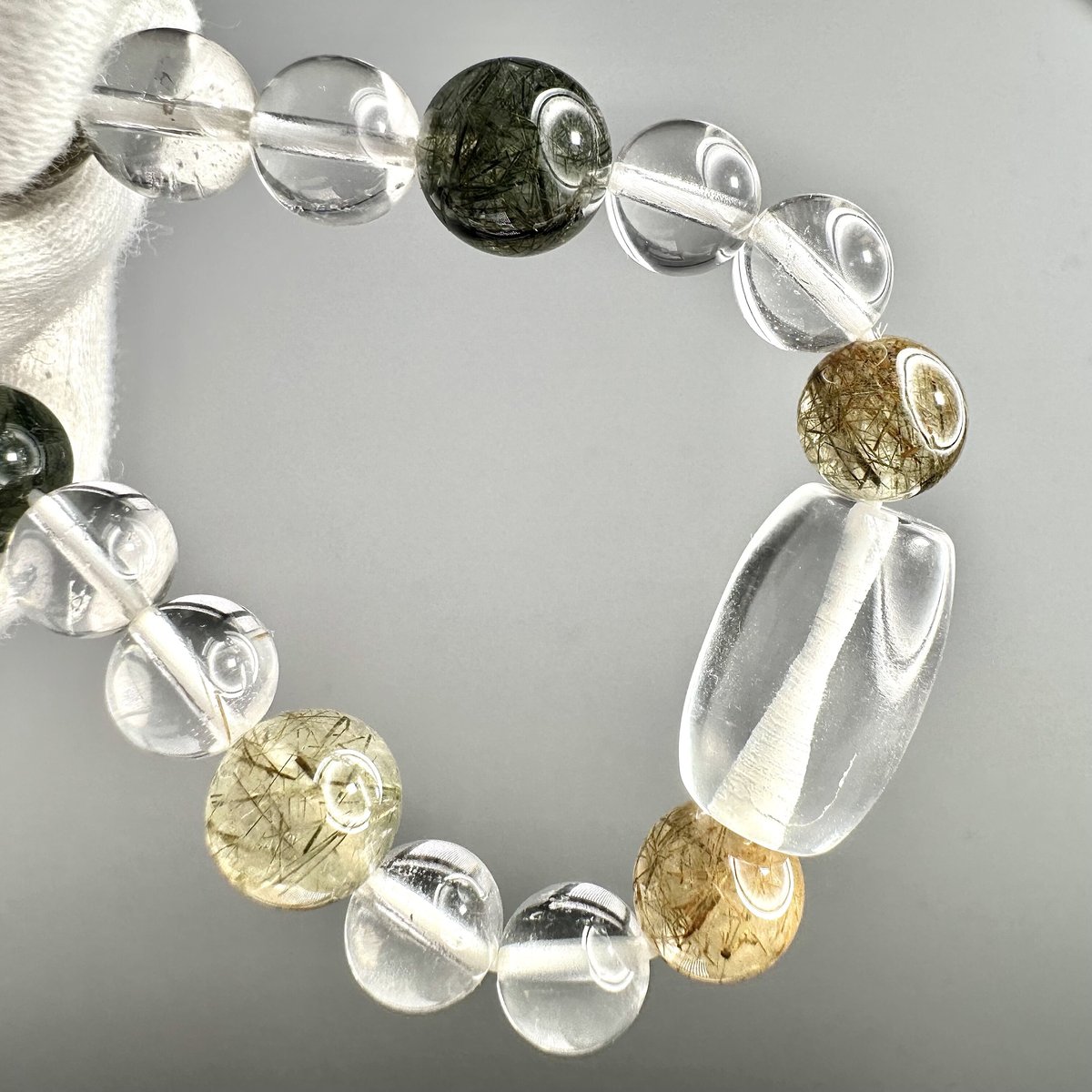 ガウリシャンカール産スモーキークォーツ+ガネッシュヒマール産