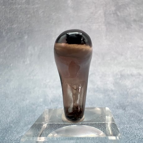 【ガウリシャンカール産】天然ヒマラヤスモーキークォーツ"手磨き加工"勾玉ビーズ④/Gaurishankar Himalayan Smoky  Quartz Magatama Beads