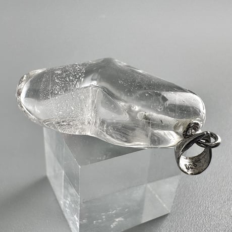 【ガネッシュヒマール産】天然ヒマラヤ水晶ハート型ペンダントトップ⑤ GaneshHimal Himalayan Quartz Heart Pendant Top