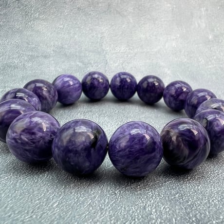 チャロアイトブレスレット14mm内径17cm/Charoite Bracelet