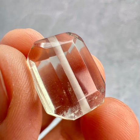 【ガウリシャンカール産】天然ヒマラヤスモーキークォーツ"手磨き加工"スクエアビーズ③/Gaurishankar Himalayan Smoky Quartz Square Beads