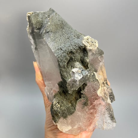 大特価【ガネッシュヒマール産】クローライトイン天然ヒマラヤ水晶❽/Ganesh Himal Chlorite in Himalayan Quartz