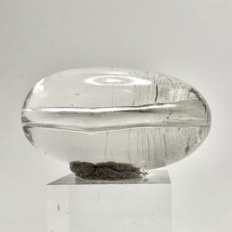 【ガネッシュヒマール産】クローライトイン天然ヒマラヤ水晶オーバルビーズ/Ganesh Himal Chlorite in Himalayan Quartz