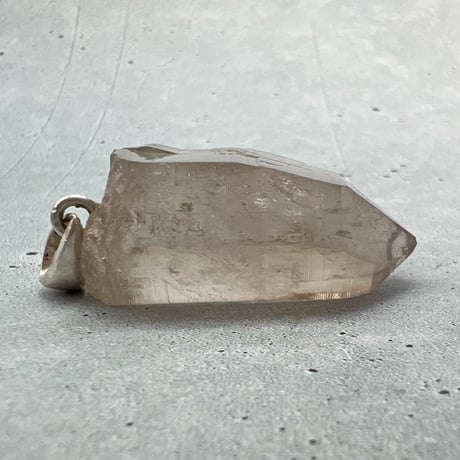 【ガウリシャンカール産】天然ヒマラヤスモーキークォーツ バチカン付きペンダントトップ①/Gaurishankar Himalayan Smoky Silver925 pendant top