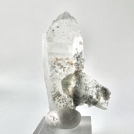 【マナスル産】クローライトイン天然ヒマラヤ水晶ポイント/Manaslu Chlorite in Himalayan Quartz Point