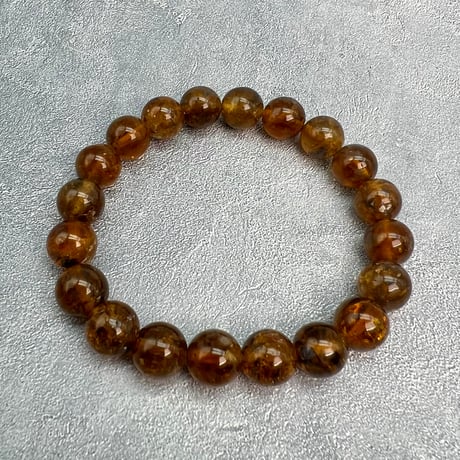 ネパール産🇳🇵ハニートルマリンブレスレット9mm内径16/Nepal Honey Tourmaline Bracelet