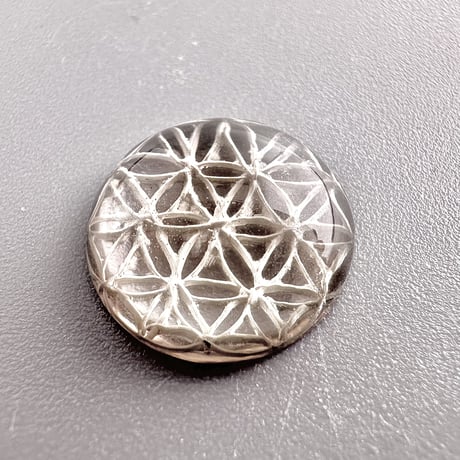 ガウリシャンカール産ヒマラヤスモーキークォーツ   "フラワーオブライフ" ルース3️⃣ Gaurishankar Himarayan Smorky Quartz