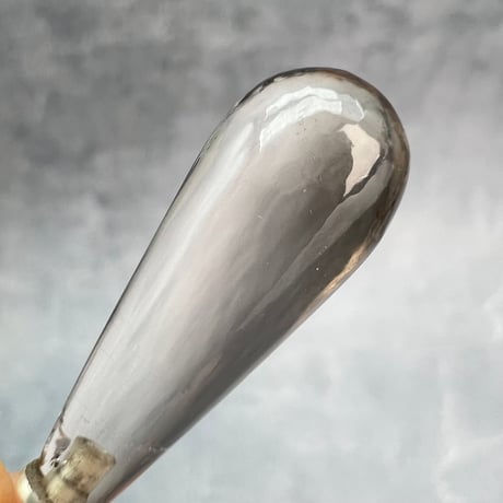 【ガウリシャンカール産】天然ヒマラヤスモーキークォーツ雫型ペンダントトップ/GauriShankar Himalayan Smoky Quartz Drop Pendant Top