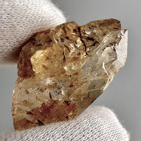 【ガネッシュヒマール産】リモナイト&バイオタイトイン天然ヒマラヤ水晶⑥/Ganesh Himal Limonite&Biotite in Himalayan Quartz