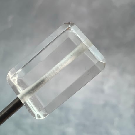 【ガネッシュヒマール産】天然ヒマラヤ水晶"手磨き加工"スクエアビーズ⑤/Ganesh Himal  Himalayan Quartz Square Beads