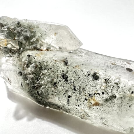 マナスル産クローライトインヒマラヤ水晶ポイント/Manaslu Chlorite in Himalayan Quartz Point