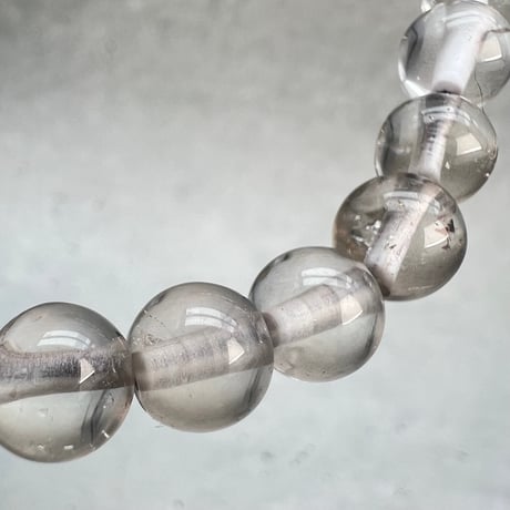 【ガウリシャンカール産】天然ヒマラヤスモーキークォーツ デザインブレスレット/Gaurishankar Smoky Quartz Design Bracelet