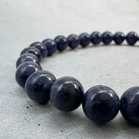 【天然サファイア】ブレスレット(6.8mm内径16cm)①/Sapphire Bracelet