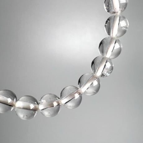 【ハイクオリティー】ガネッシュヒマール産天然ヒマラヤ水晶ブレスレット6mm内径16cm/High Quality Ganesh Himal Himalayan Quartz Bracelet