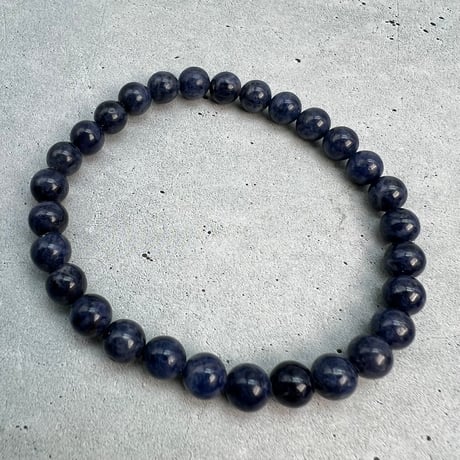 【天然サファイア】ブレスレット(6.8mm/内径17cm)/Sapphire Bracelet