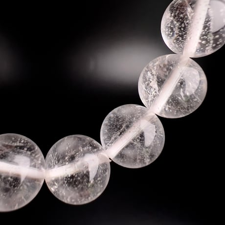【アンナプルナ産】"手磨き加工"天然ヒマラヤ水晶ブレスレット③10mm内径16cm/Annapurna Himalayan Quartz  Bracelet