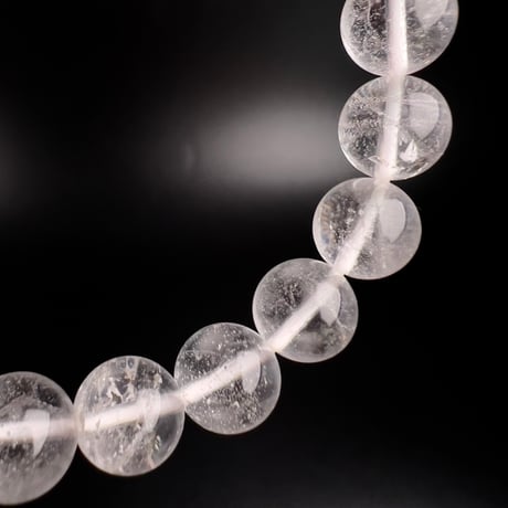 【アンナプルナ産】"手磨き加工"天然ヒマラヤ水晶ブレスレット③10mm内径16cm/Annapurna Himalayan Quartz  Bracelet