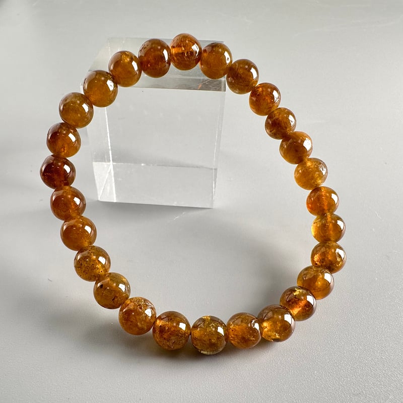 ネパール産トルマリン　ハニーカラーブレスレット ネパール産トルマリンハニーカラーブレスレット