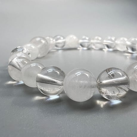 【デザインブレスレット】天然ヒマラヤ水晶デザインブレスレット/Himalayan Quartz Design Bracelet
