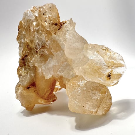 【ガネッシュヒマール産】リモナイトイン天然ヒマラヤ水晶 クラスター⑩/Ganesh Himal Limonite in Himalayan Quartz Cluster
