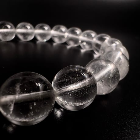 【アンナプルナ産】"手磨き加工"天然ヒマラヤ水晶ブレスレット︎①10mm内径18cm/ Annapurna Himalayan Quartz Bracelet